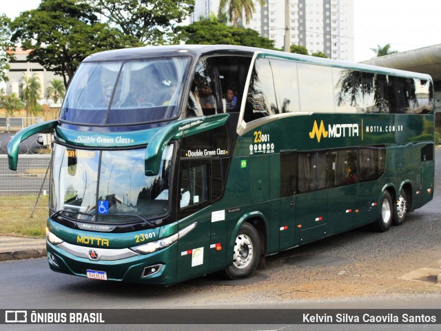 Viação Motta 23001 na cidade de Uberlândia, Minas Gerais, Brasil, por Kelvin Silva Caovila Santos. Número da foto: #12763342.