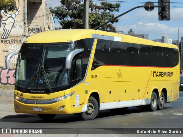 Viação Itapemirim 20436 na cidade de Belo Horizonte, Minas Gerais, Brasil, por Rafael da Silva Xarão. Número da foto: #12762521.