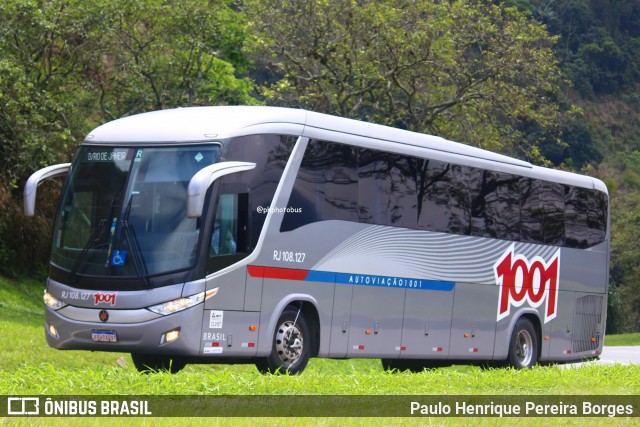 Auto Viação 1001 RJ 108.127 na cidade de Piraí, Rio de Janeiro, Brasil, por Paulo Henrique Pereira Borges. Número da foto: #12762033.