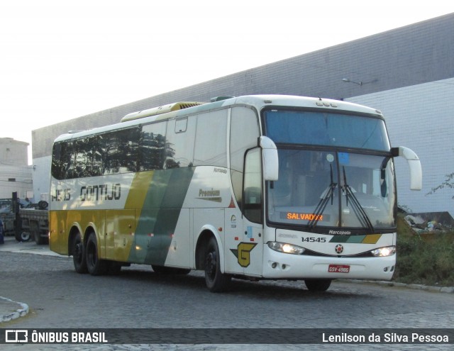 Empresa Gontijo de Transportes 14545 na cidade de Caruaru, Pernambuco, Brasil, por Lenilson da Silva Pessoa. Número da foto: #12763783.