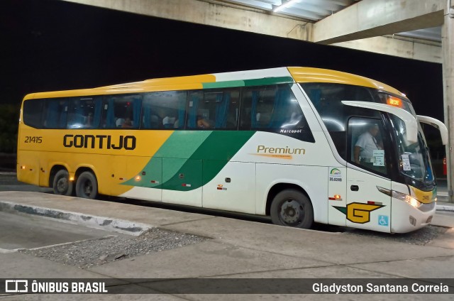 Empresa Gontijo de Transportes 21415 na cidade de Aracaju, Sergipe, Brasil, por Gladyston Santana Correia. Número da foto: #12761339.