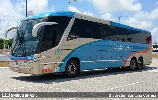 Arca Turismo 5081 na cidade de Aracaju, Sergipe, Brasil, por Gladyston Santana Correia. Número da foto: #12761305.