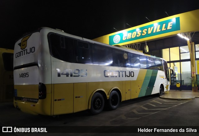 Empresa Gontijo de Transportes 14195 na cidade de Perdões, Minas Gerais, Brasil, por Helder Fernandes da Silva. Número da foto: #12761838.