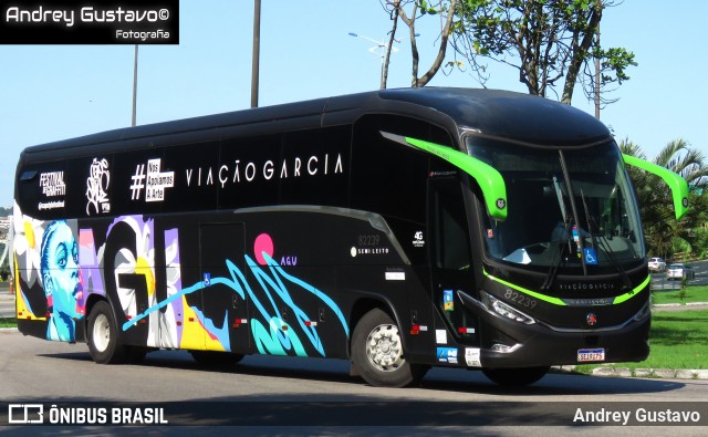 Viação Garcia 82239 na cidade de Florianópolis, Santa Catarina, Brasil, por Andrey Gustavo. Número da foto: #12763672.
