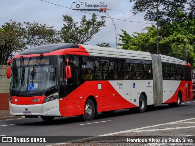 Itajaí Transportes Coletivos 2086 na cidade de Campinas, São Paulo, Brasil, por Henrique Alves de Paula Silva. Número da foto: #12762911.