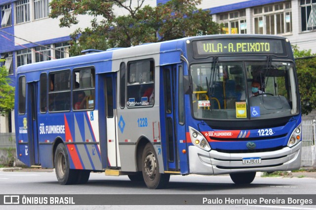 Viação Sul Fluminense 1228 na cidade de Volta Redonda, Rio de Janeiro, Brasil, por Paulo Henrique Pereira Borges. Número da foto: #12762100.