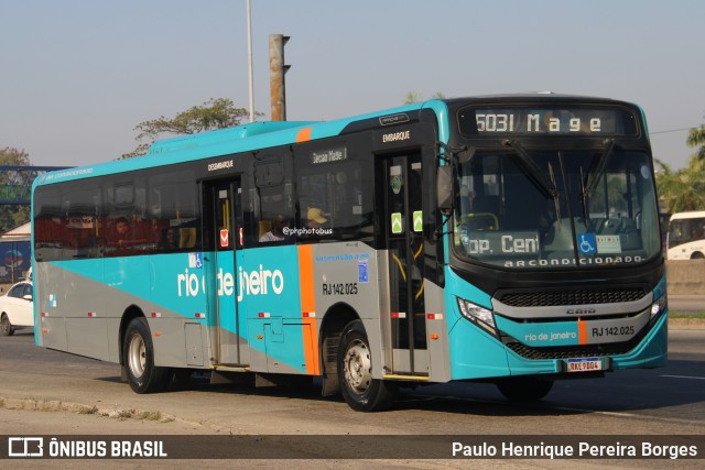 Expresso Rio de Janeiro RJ 142.025 na cidade de Duque de Caxias, Rio de Janeiro, Brasil, por Paulo Henrique Pereira Borges. Número da foto: #12762069.