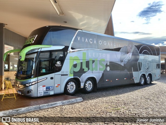 Viação Garcia 88137 na cidade de Santa Cruz do Rio Pardo, São Paulo, Brasil, por Júnior Juninho. Número da foto: #12766088.