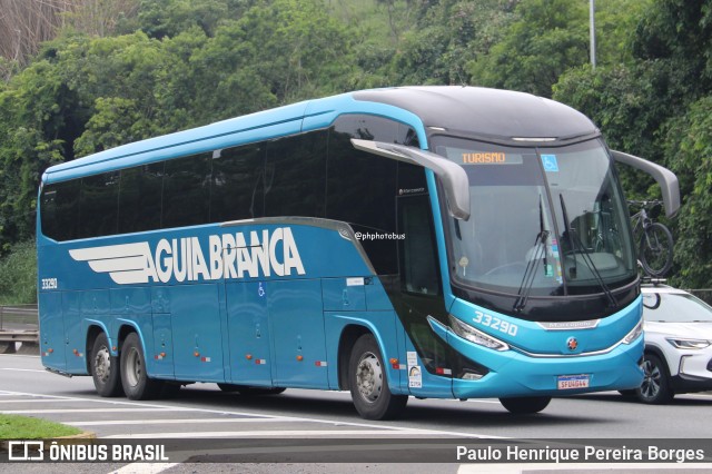 Viação Águia Branca 33290 na cidade de Piraí, Rio de Janeiro, Brasil, por Paulo Henrique Pereira Borges. Número da foto: #12766143.