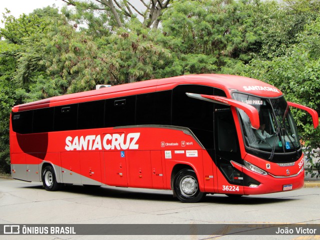 Viação Santa Cruz 36224 na cidade de São Paulo, São Paulo, Brasil, por João Victor. Número da foto: #12765817.