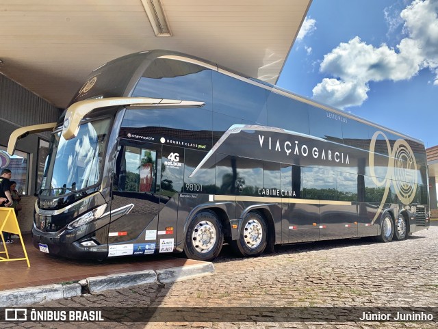 Viação Garcia 98101 na cidade de Santa Cruz do Rio Pardo, São Paulo, Brasil, por Júnior Juninho. Número da foto: #12766073.