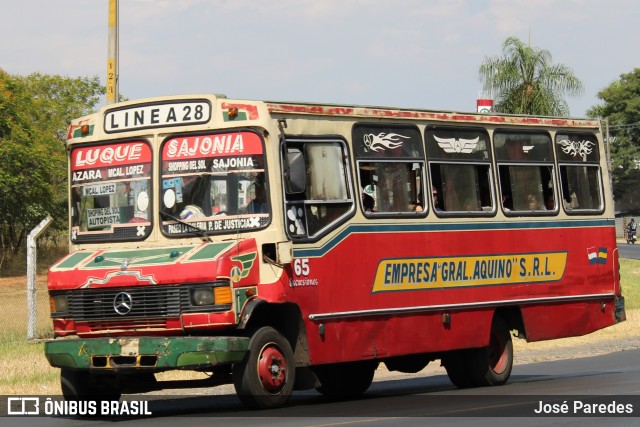 Empresa Gral Aquino SRL - Línea 28 65 na cidade de Luque, Central, Paraguai, por José Paredes. Número da foto: #12764787.