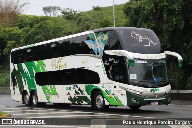 Pet Tur - Rms Transporte e Turismo 3002 na cidade de Piraí, Rio de Janeiro, Brasil, por Paulo Henrique Pereira Borges. Número da foto: #12766126.