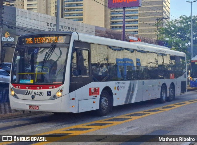 Next Mobilidade - ABC Sistema de Transporte 5420 na cidade de São Bernardo do Campo, São Paulo, Brasil, por Matheus Ribeiro. Número da foto: #12764252.