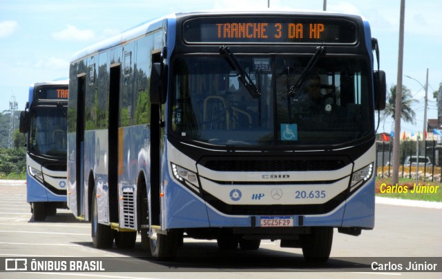 HP Transportes Coletivos 20.635 na cidade de Goiânia, Goiás, Brasil, por Carlos Júnior. Número da foto: #12764868.