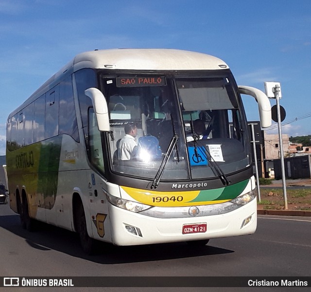 Empresa Gontijo de Transportes 19040 na cidade de Montes Claros, Minas Gerais, Brasil, por Cristiano Martins. Número da foto: #12764228.