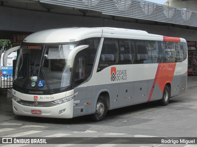 Viação Cidade do Aço RJ 174.131 na cidade de Rio de Janeiro, Rio de Janeiro, Brasil, por Rodrigo Miguel. Número da foto: #12765683.
