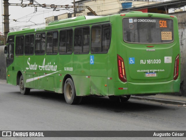 Transportes Santo Antônio RJ 161.020 na cidade de Duque de Caxias, Rio de Janeiro, Brasil, por Augusto César. Número da foto: #12764705.