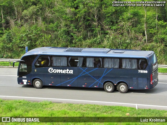 Viação Cometa 715100 na cidade de Juiz de Fora, Minas Gerais, Brasil, por Luiz Krolman. Número da foto: #12768075.