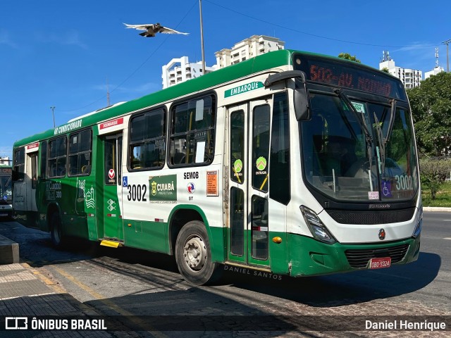 Expresso Caribus Transportes 3002 na cidade de Cuiabá, Mato Grosso, Brasil, por Daniel Henrique. Número da foto: #12767203.