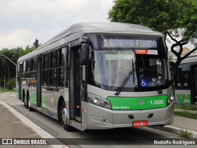 Viação Gato Preto 1 2425 na cidade de São Paulo, São Paulo, Brasil, por Rodolfo Rodrigues. Número da foto: #12767015.