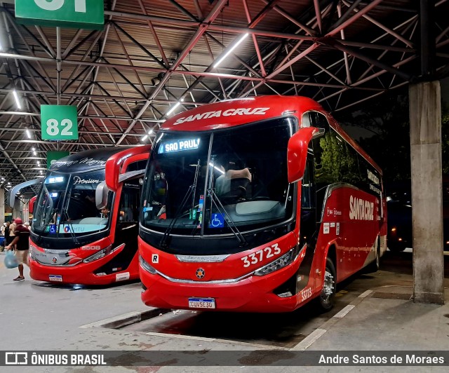 Viação Santa Cruz 33723 na cidade de São Paulo, São Paulo, Brasil, por Andre Santos de Moraes. Número da foto: #12767399.
