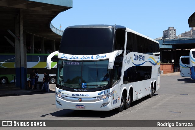 Viação Ouro e Prata 1003 na cidade de Porto Alegre, Rio Grande do Sul, Brasil, por Rodrigo Barraza. Número da foto: #12766290.