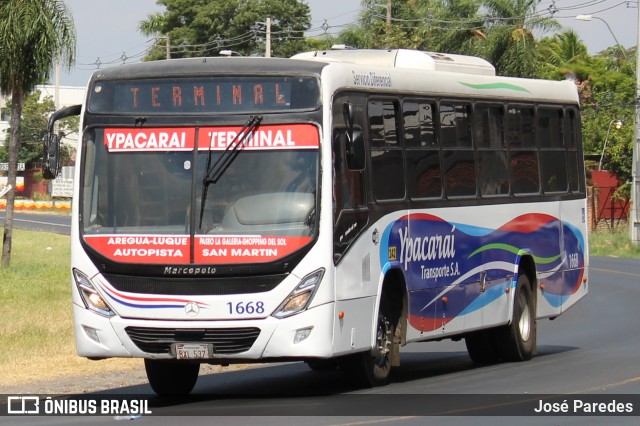 Ypacarai Transporte S.A. - Línea 242 1668 na cidade de Luque, Central, Paraguai, por José Paredes. Número da foto: #12767635.