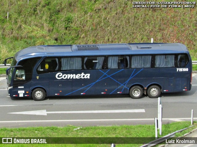 Viação Cometa 715100 na cidade de Juiz de Fora, Minas Gerais, Brasil, por Luiz Krolman. Número da foto: #12768070.