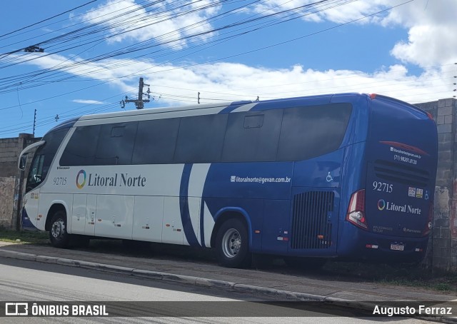 Viação Litoral Norte 92715 na cidade de Salvador, Bahia, Brasil, por Augusto Ferraz. Número da foto: #12766750.