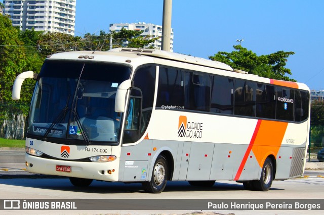 Viação Cidade do Aço RJ 174.092 na cidade de Rio de Janeiro, Rio de Janeiro, Brasil, por Paulo Henrique Pereira Borges. Número da foto: #12766819.
