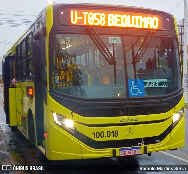 Viação Estrela Eireli 100.018 na cidade de São Luís, Maranhão, Brasil, por Rômulo Martins Serra. Número da foto: #12766444.