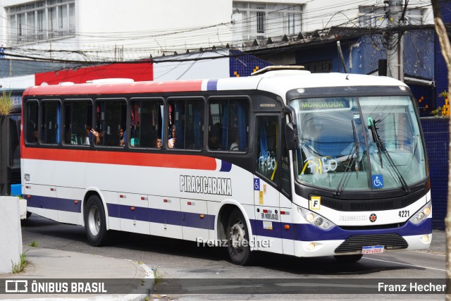 Viação Piracicabana 4221 na cidade de São Paulo, São Paulo, Brasil, por Franz Hecher. Número da foto: #12768545.