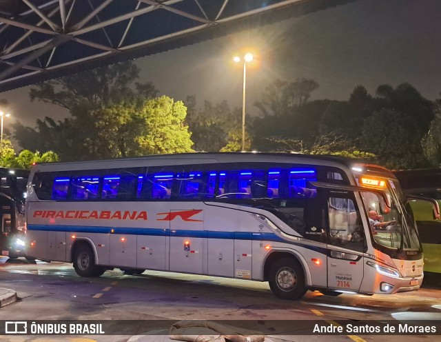 Viação Piracicabana 7114 na cidade de São Paulo, São Paulo, Brasil, por Andre Santos de Moraes. Número da foto: #12767345.