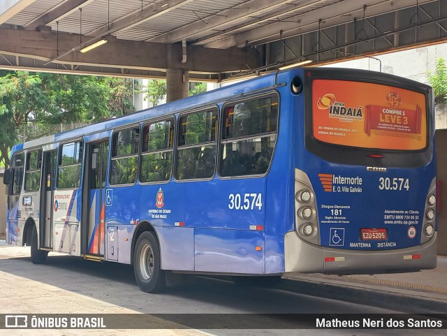 Empresa de Ônibus Vila Galvão 30.574 na cidade de São Paulo, São Paulo, Brasil, por Matheus Neri dos Santos. Número da foto: #12766518.