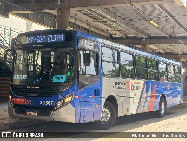 Empresa de Ônibus Vila Galvão 30.667 na cidade de São Paulo, São Paulo, Brasil, por Matheus Neri dos Santos. Número da foto: #12766522.