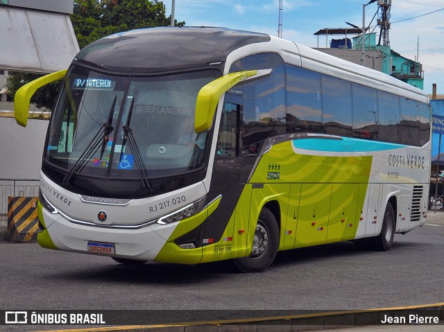 Costa Verde Transportes RJ 217.020 na cidade de Rio de Janeiro, Rio de Janeiro, Brasil, por Jean Pierre. Número da foto: #12767045.