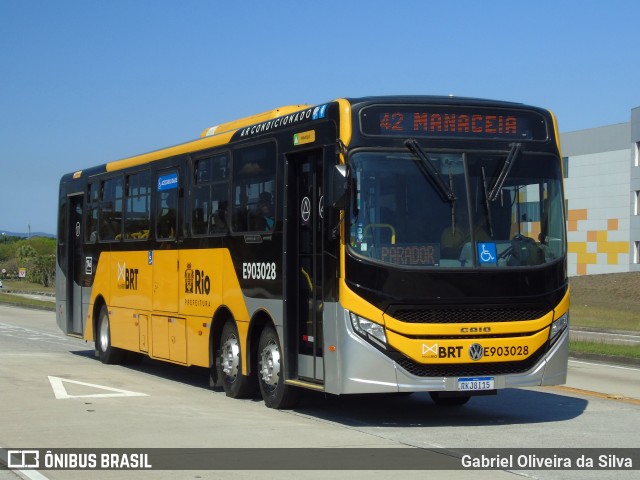 Mobi Rio E903028 na cidade de Rio de Janeiro, Rio de Janeiro, Brasil, por Gabriel Oliveira da Silva. Número da foto: #12767167.