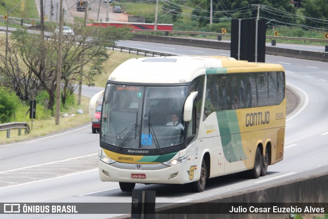 Empresa Gontijo de Transportes 18985 na cidade de Extrema, Minas Gerais, Brasil, por Julio Cesar Euzebio Alves. Número da foto: #12768449.