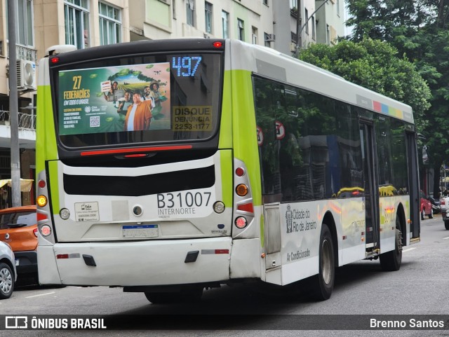 Viação VG B31007 na cidade de Rio de Janeiro, Rio de Janeiro, Brasil, por Brenno Santos. Número da foto: #12766414.