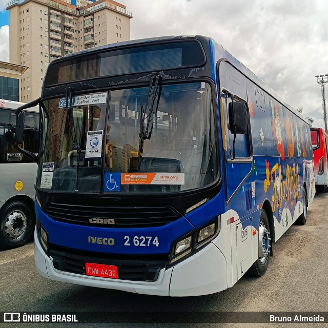 Transcooper > Norte Buss 2 6274 na cidade de Barueri, São Paulo, Brasil, por Bruno Almeida. Número da foto: #12768965.