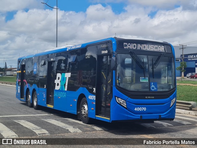BRT Salvador 40070 na cidade de Vitória da Conquista, Bahia, Brasil, por Fabrício Portella Matos. Número da foto: #12769515.