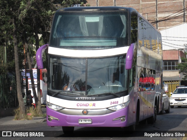 Condorbus 2468 na cidade de Estación Central, Santiago, Metropolitana de Santiago, Chile, por Rogelio Labra Silva. Número da foto: #12770077.