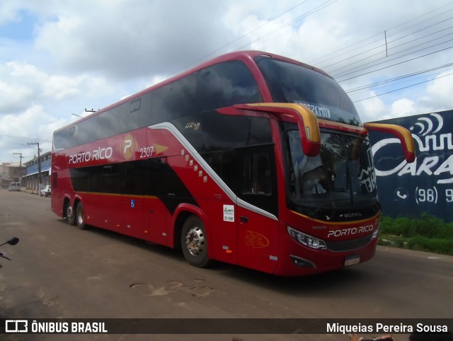 Auto Viação Porto Rico 2307 na cidade de Santa Inês, Maranhão, Brasil, por Miqueias Pereira Sousa. Número da foto: #12770008.