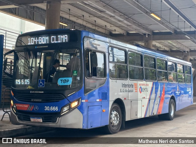Empresa de Ônibus Vila Galvão 30.666 na cidade de São Paulo, São Paulo, Brasil, por Matheus Neri dos Santos. Número da foto: #12769897.