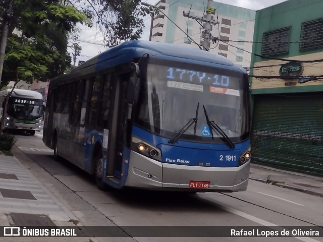 Sambaíba Transportes Urbanos 2 1911 na cidade de São Paulo, São Paulo, Brasil, por Rafael Lopes de Oliveira. Número da foto: #12769883.