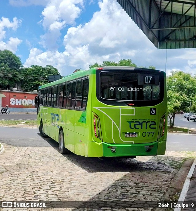 Terra Auto Viação 077 na cidade de Lins, São Paulo, Brasil, por Zéeh | Equipe19. Número da foto: #12771214.