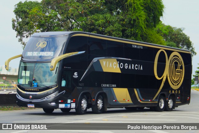 Viação Garcia 96011 na cidade de Resende, Rio de Janeiro, Brasil, por Paulo Henrique Pereira Borges. Número da foto: #12770761.