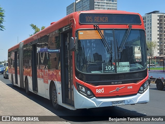 Buses Alfa S.A. 4048 na cidade de Estación Central, Santiago, Metropolitana de Santiago, Chile, por Benjamín Tomás Lazo Acuña. Número da foto: #12769986.