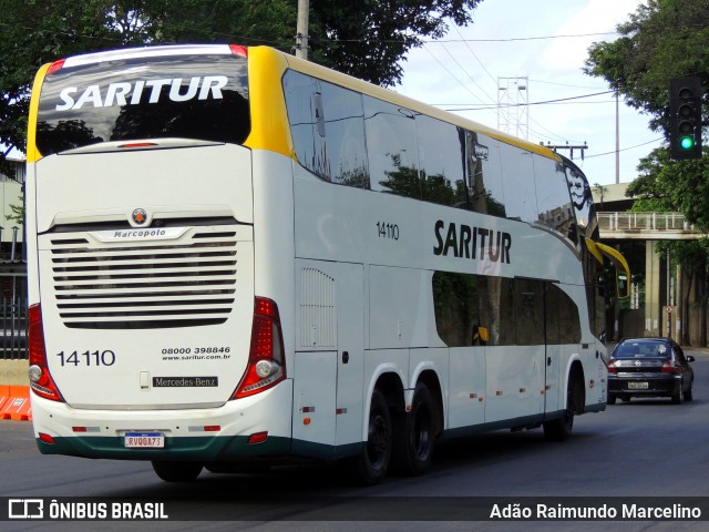 Saritur - Santa Rita Transporte Urbano e Rodoviário 14110 na cidade de Belo Horizonte, Minas Gerais, Brasil, por Adão Raimundo Marcelino. Número da foto: #12768822.